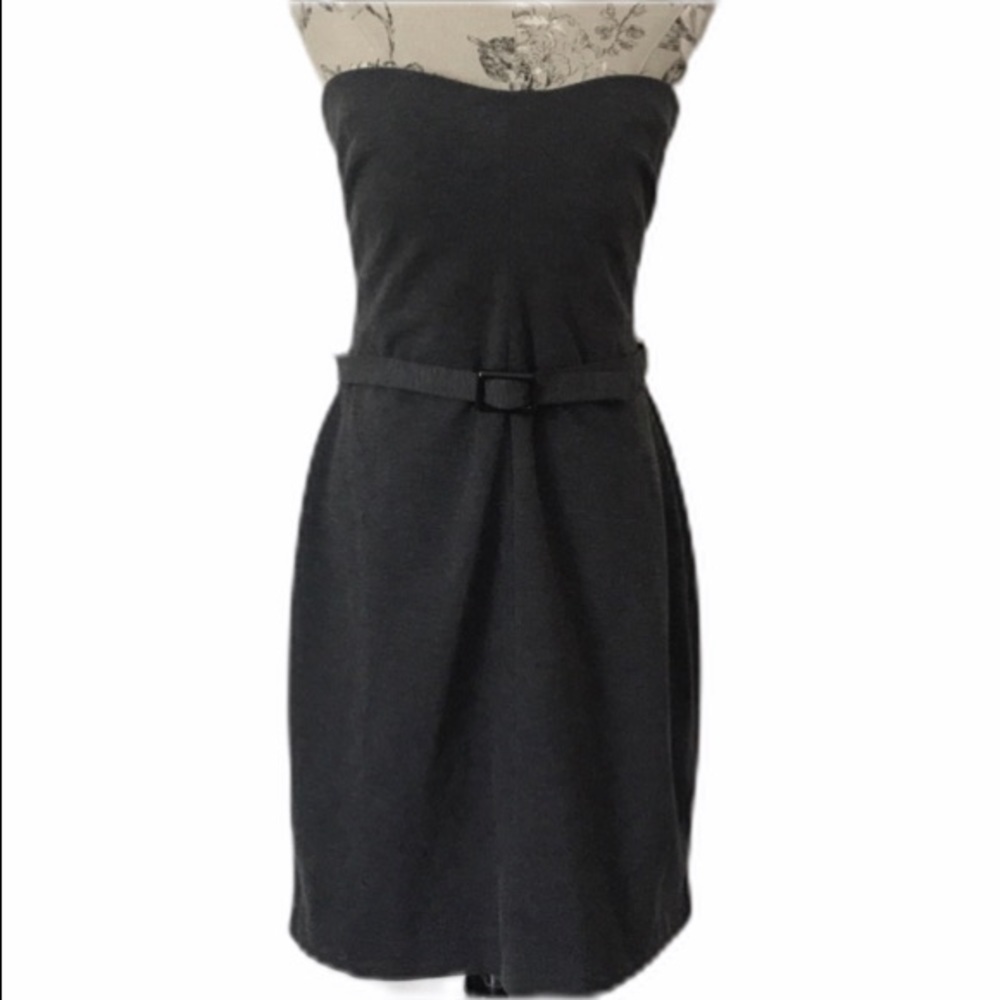 🆕 Banana Republic Gray Strapless Dress 14